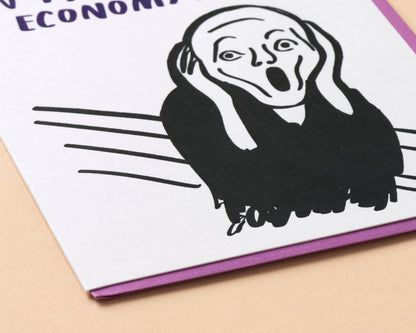 In This Economy? Letterpress Congrats Card- Made in USA - PMA Store at the Portland Museum of Art, Maine