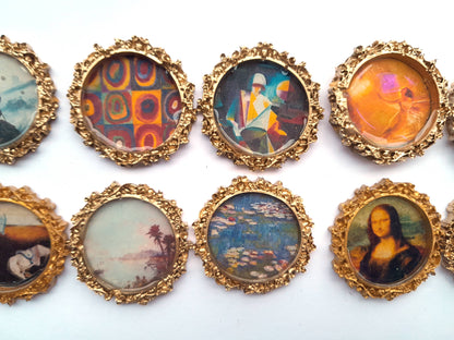SUPERAWWWSOME - Miniature Artwork Mini Dollhouse Painting fancy frame Magnet - PMA Store at the Portland Museum of Art, Maine