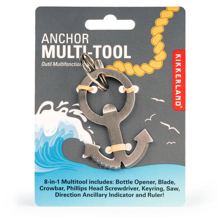 Kikkerland Design Inc - Anchor Multi Tool - PMA Store at the Portland Museum of Art, Maine