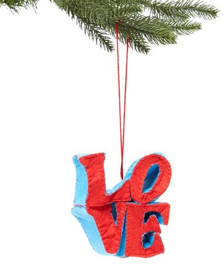 Silk Road Bazaar - LOVE Ornament - PMA Store at the Portland Museum of Art, Maine