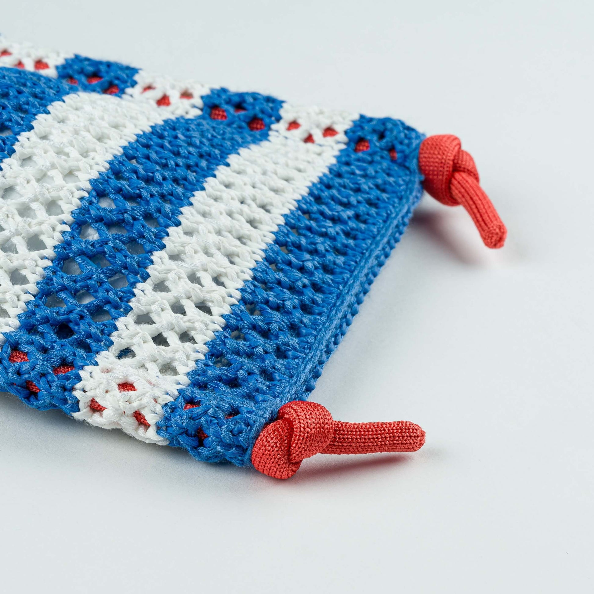Stripe Raffia Phone Sling: Poppy - PMA Store at the Portland Museum of Art, Maine