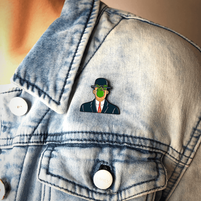 Today is Art Day - Pin - Son of Man - Magritte - PMA Store at the Portland Museum of Art, Maine
