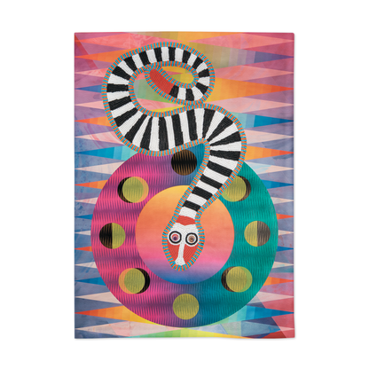 Third Drawer Down USA - Clown Snake Tea Towel x Jeffrey Gibson - PMA Store at the Portland Museum of Art, Maine
