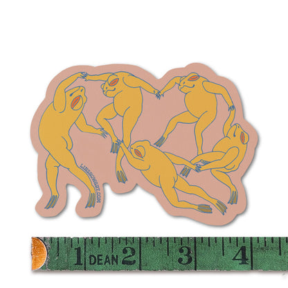 Lin Snow Art - Matisse Froggies Sticker