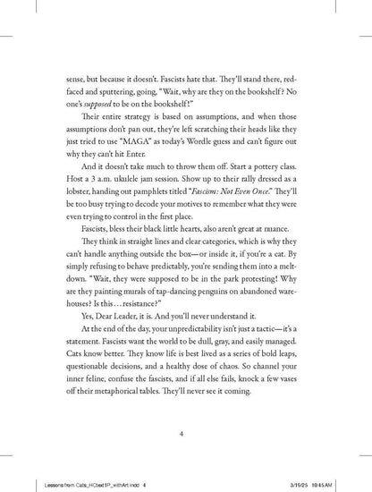Hachette Book Group - Lessons from Cats for Surviving Fascism: Hardcover