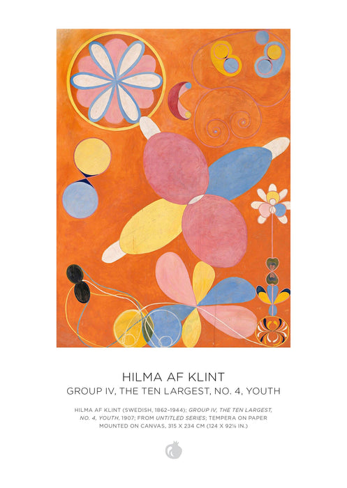 Pomegranate - Hilma af Klint 120-Piece Double-Sided Jigsaw Puzzle Set - PMA Store at the Portland Museum of Art, Maine