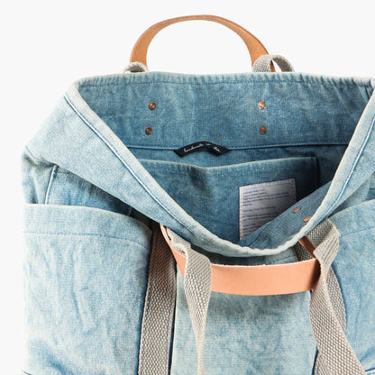 IMMODEST COTTON - Construction Tote | Acid Wash - PMA Store at the Portland Museum of Art, Maine