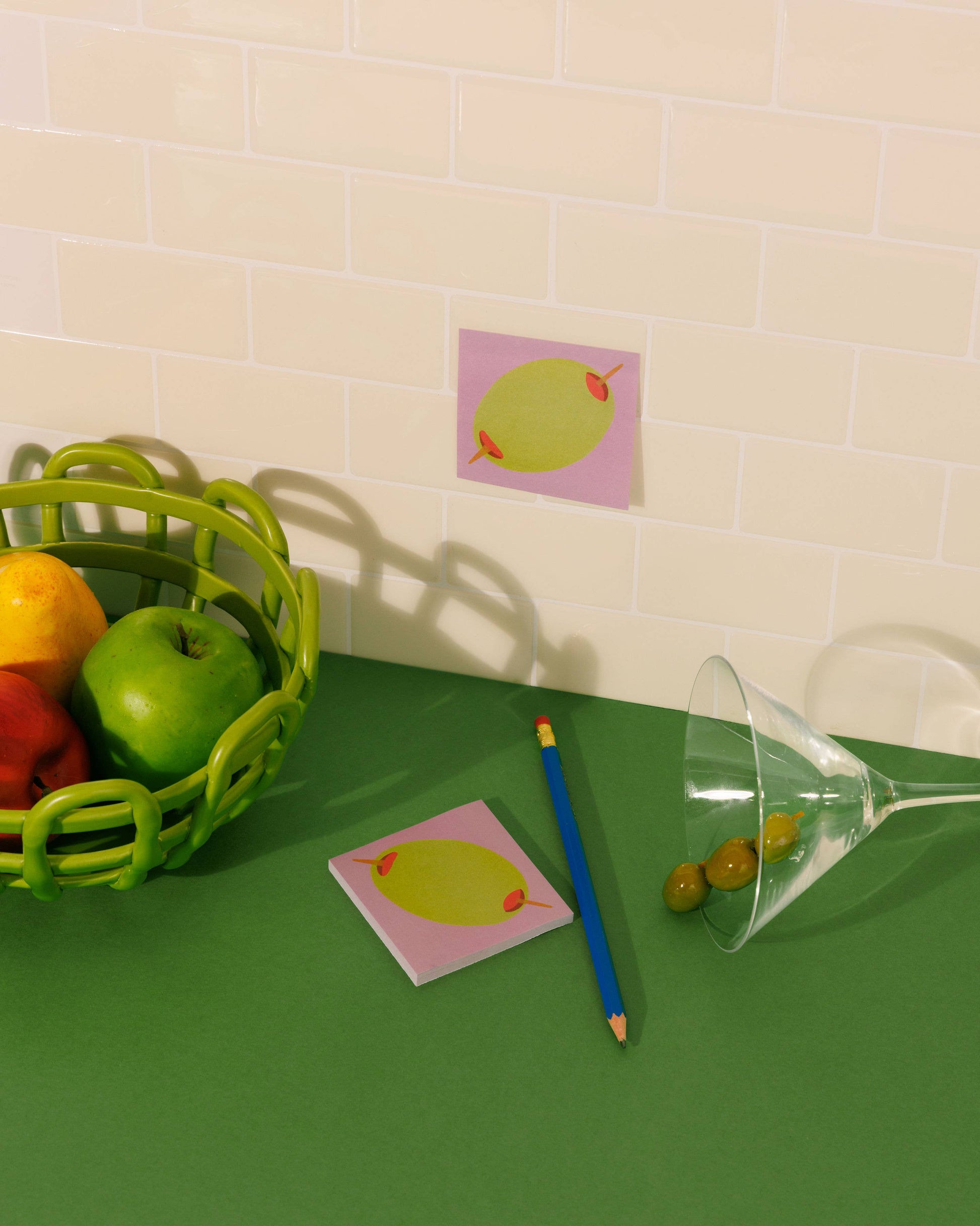 Olive Sticky Notes - PMA Store at the Portland Museum of Art, Maine