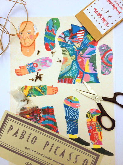 Picasso Cut and Make Paper Puppet - PMA Store at the Portland Museum of Art, Maine