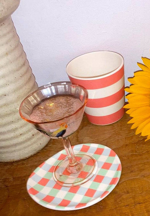 Xenia Taler - Gingham Coaster - Set of 4 - PMA Store at the Portland Museum of Art, Maine