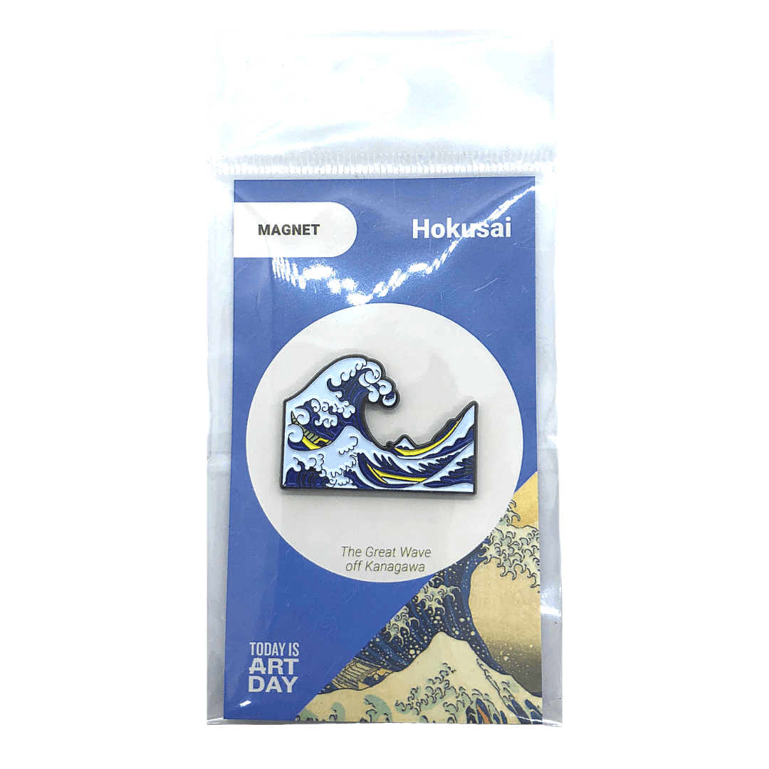 Today is Art Day - Magnet - Great Wave - Hokusai - PMA Store at the Portland Museum of Art, Maine