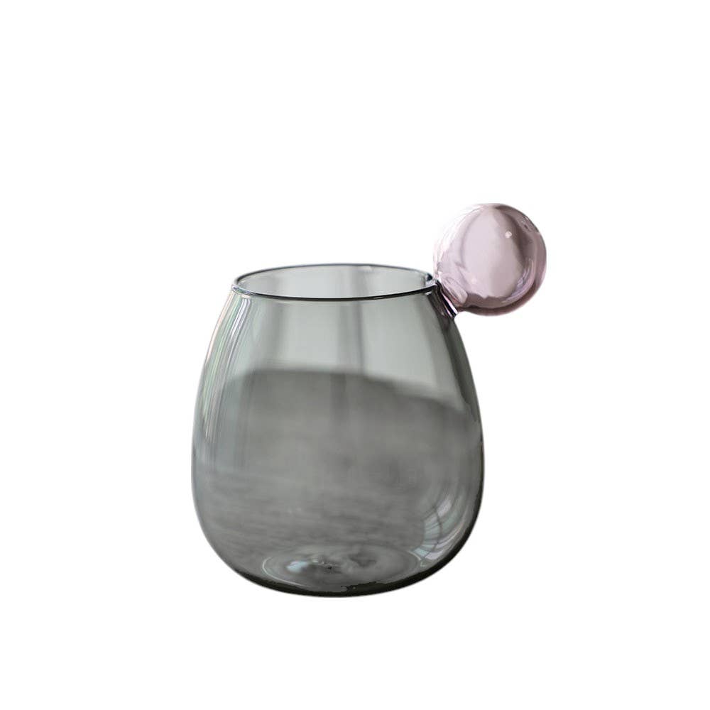 Colorful Creative Glass Mug Coffee Cup: Pink - PMA Store at the Portland Museum of Art, Maine