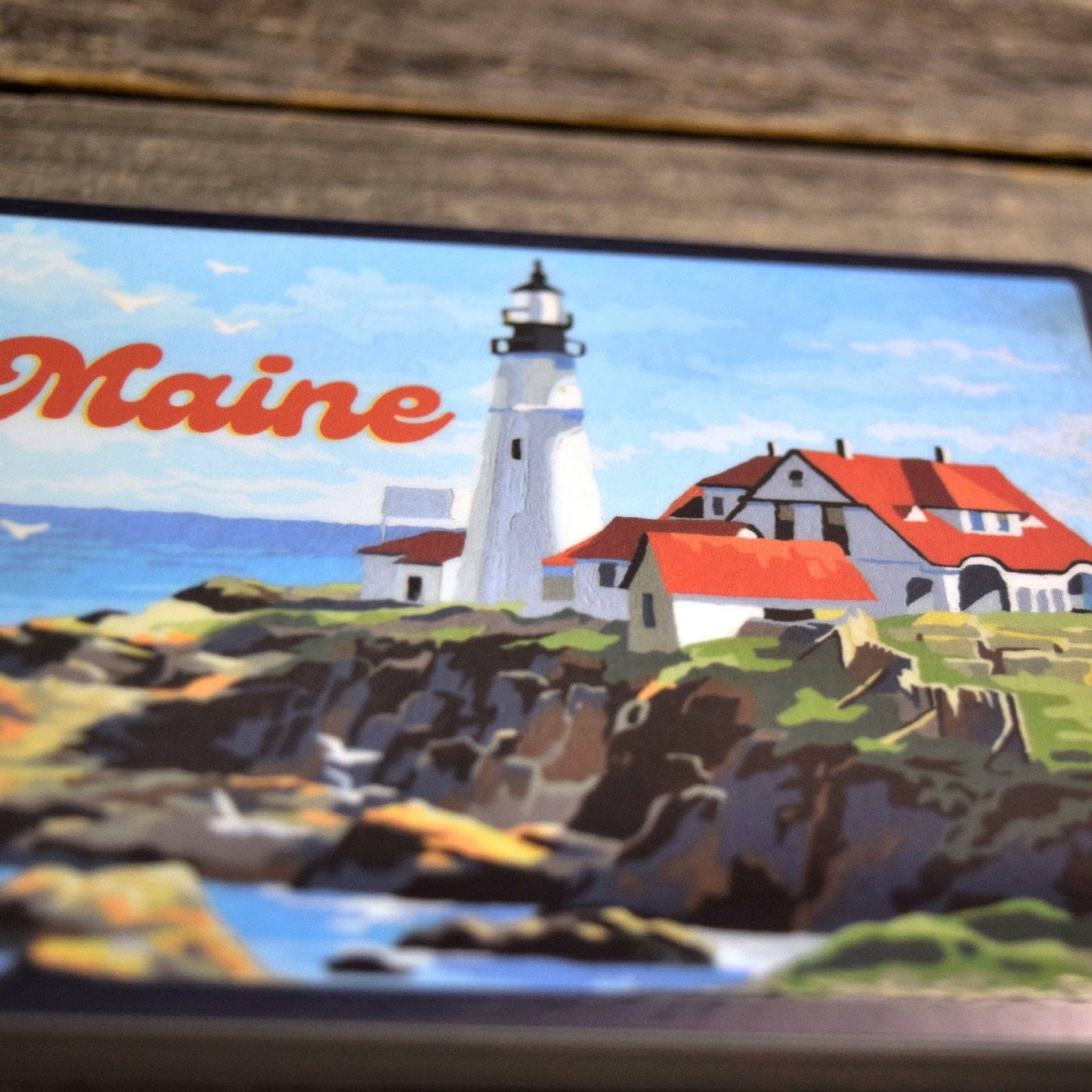 Quiet Tide Goods - Maine Lighthouse Vinyl Sticker - PMA Store at the Portland Museum of Art, Maine
