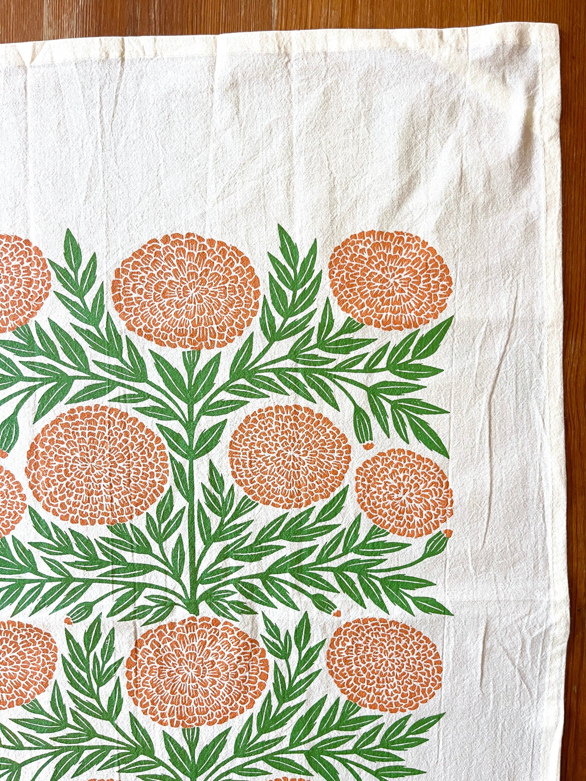 Katharine Watson - Marigold Tea Towel - PMA Store at the Portland Museum of Art, Maine