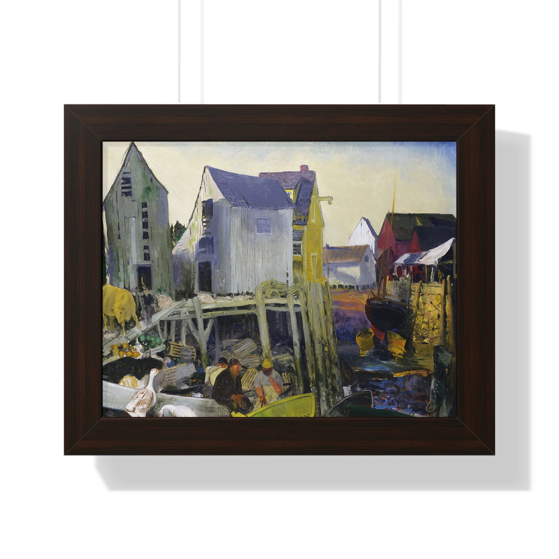 Matinicus, 1916 by George Bellows Framed Poster - Rustic Wall Art for Home Decor - PMA Store at the Portland Museum of Art, Maine