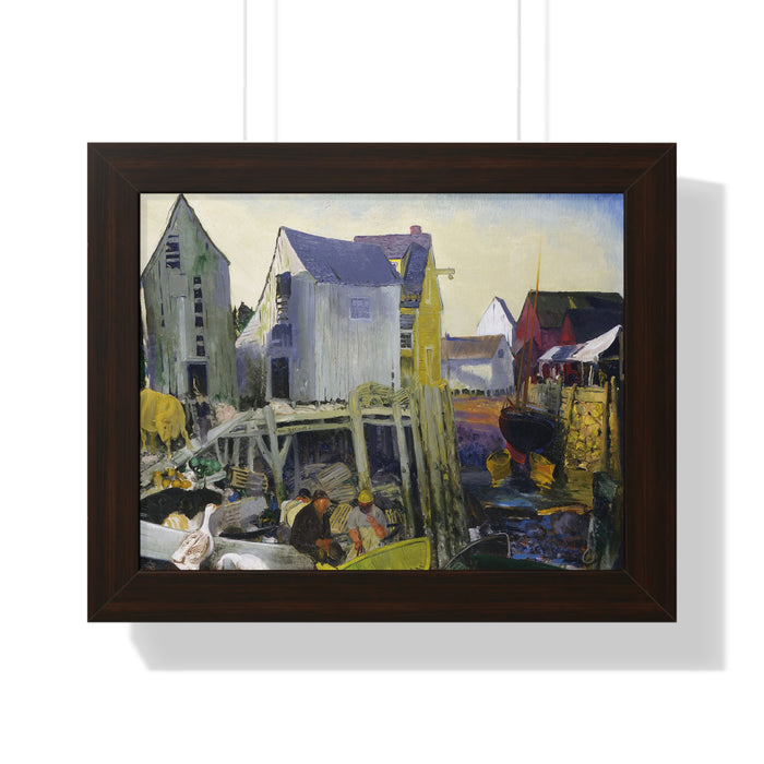 Matinicus, 1916 by George Bellows Framed Poster - Rustic Wall Art for Home Decor