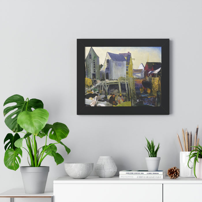 Matinicus, 1916 by George Bellows Framed Poster - Rustic Wall Art for Home Decor