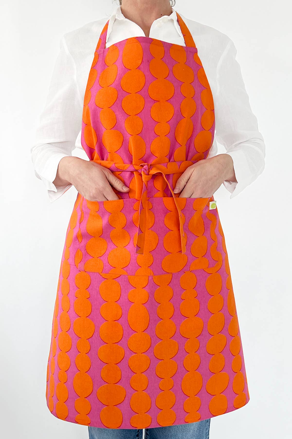 Apron: Globe Aqua/Green - PMA Store at the Portland Museum of Art, Maine