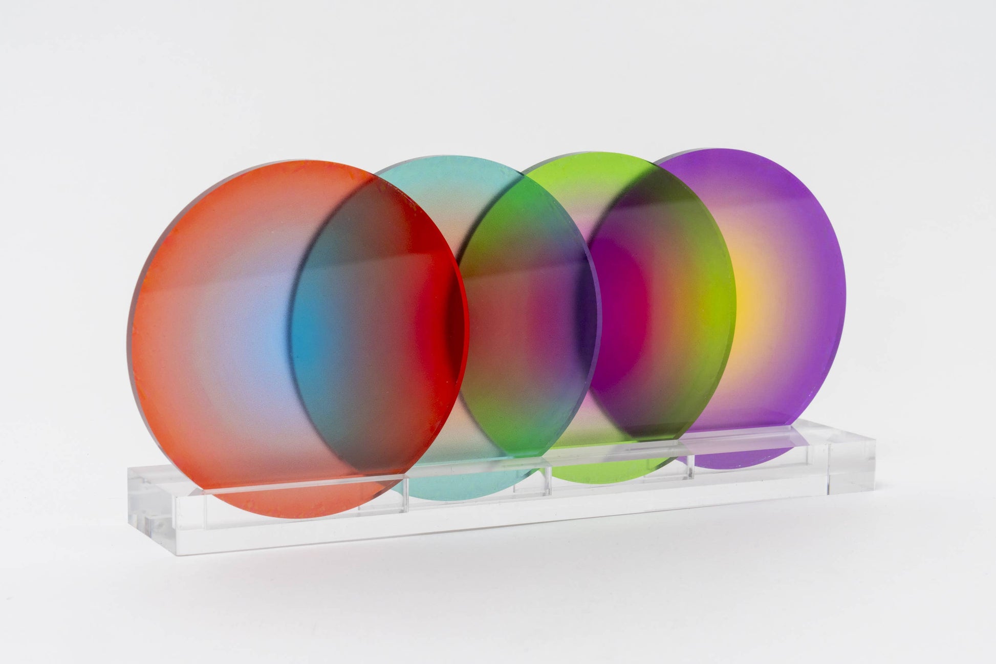 Rainbow Gradient Coasters - PMA Store at the Portland Museum of Art, Maine