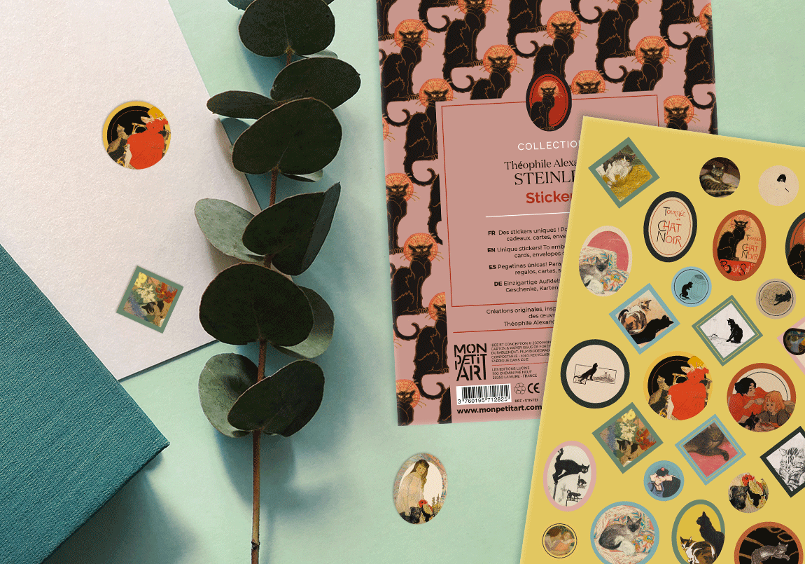 Today is Art Day - Stickers Steinlen by Mon Petit Art - PMA Store at the Portland Museum of Art, Maine