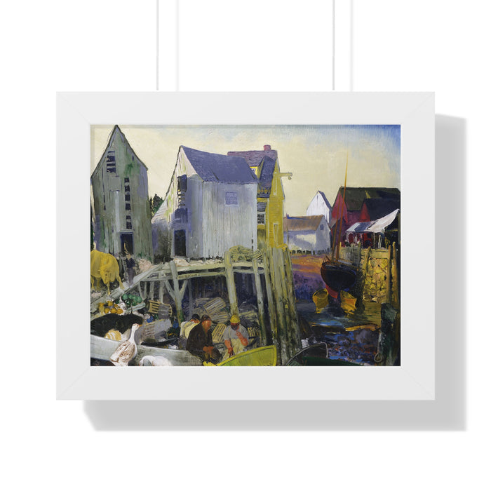 Matinicus, 1916 by George Bellows Framed Poster - Rustic Wall Art for Home Decor