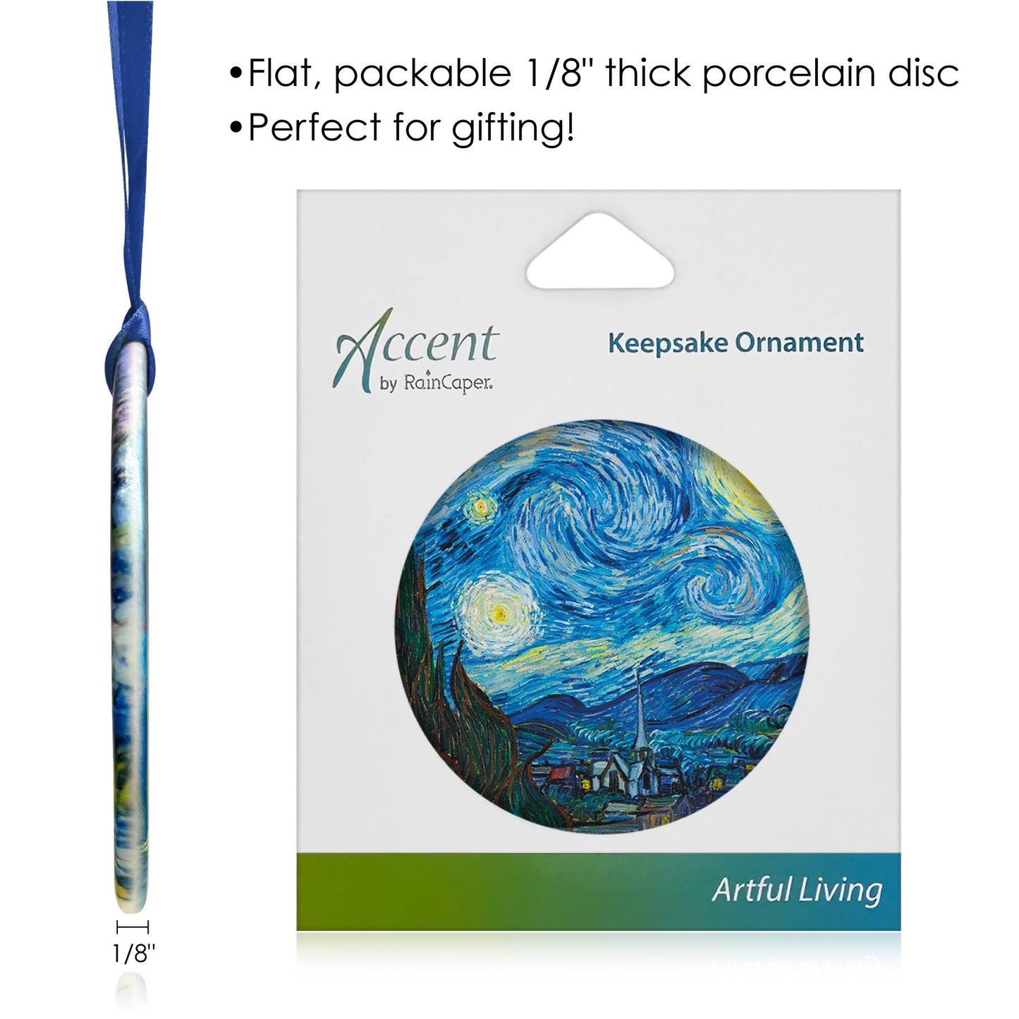 Van Gogh "Starry Night" Keepsake Ornament - PMA Store at the Portland Museum of Art, Maine