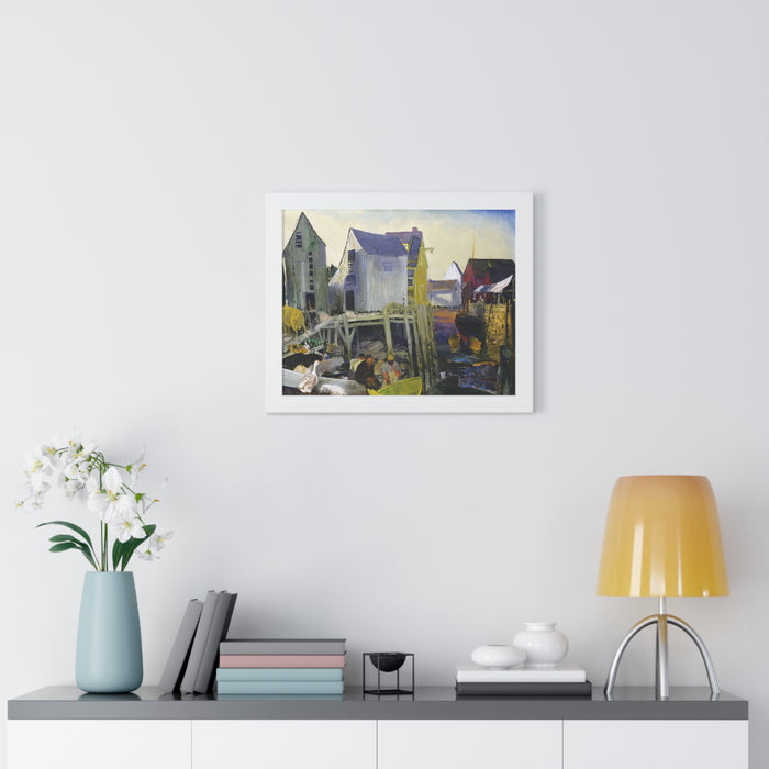 Matinicus, 1916 by George Bellows Framed Poster - Rustic Wall Art for Home Decor