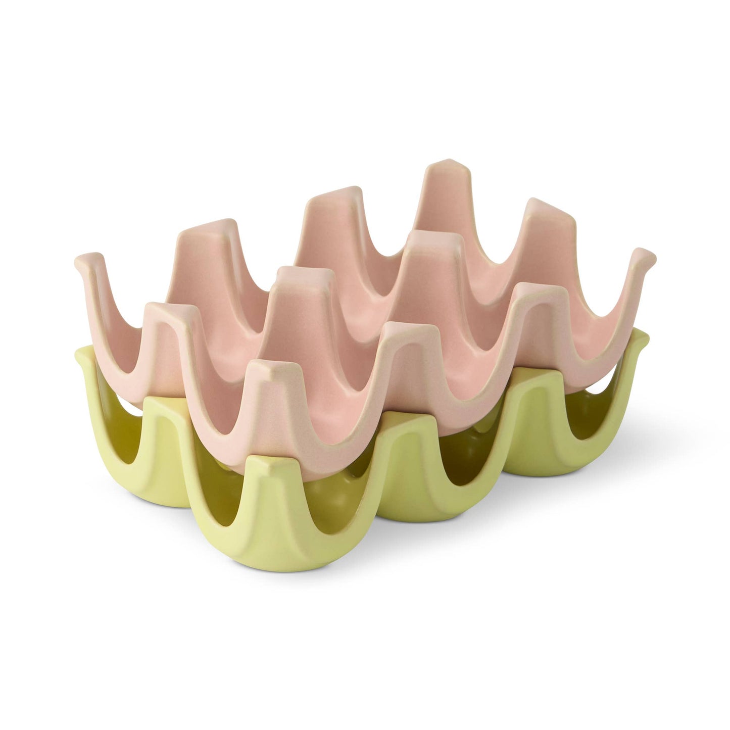 2pk 6 Section Ceramic Egg Tray - FNT/PNF - PMA Store at the Portland Museum of Art, Maine