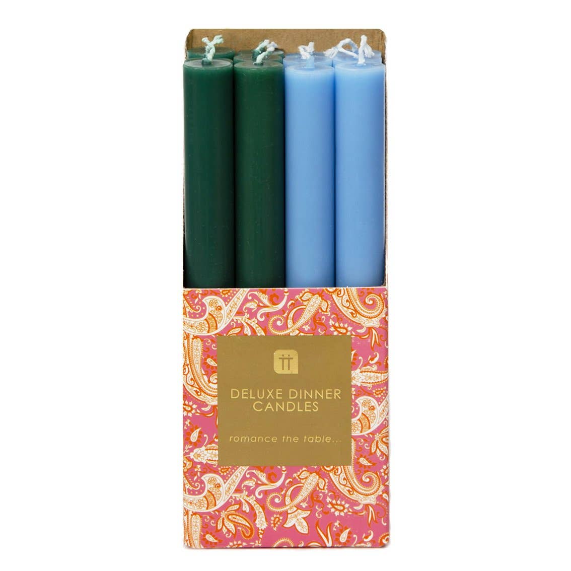 Green & Blue Taper Candle | POS | Summer | Gifts | - PMA Store at the Portland Museum of Art, Maine
