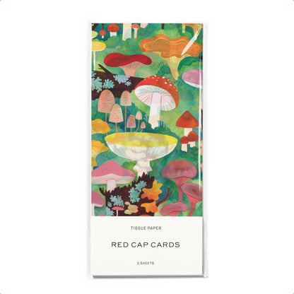 Woodland Mushrooms tissue paper: 5 Sheets - PMA Store at the Portland Museum of Art, Maine