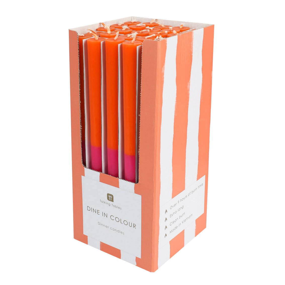 Orange & Pink Taper Candle | POS Unit | Fall | - PMA Store at the Portland Museum of Art, Maine