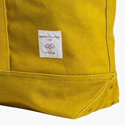 IMMODEST COTTON - Large East West Tote | Chartreuse - PMA Store at the Portland Museum of Art, Maine
