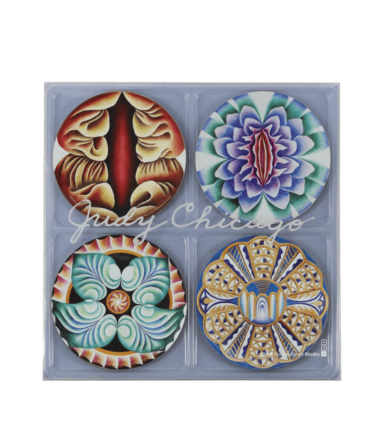 Third Drawer Down USA - Set of Four Coasters x Judy Chicago - PMA Store at the Portland Museum of Art, Maine