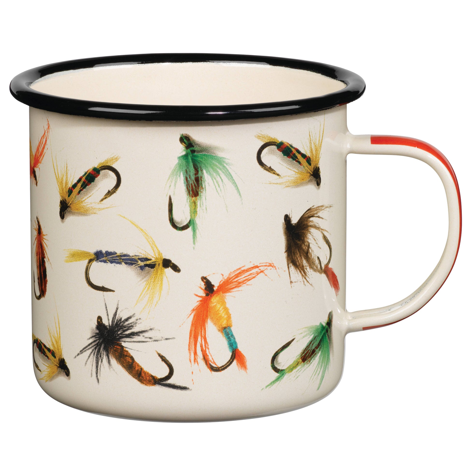 Gentlemen's Hardware - Enamel Mug - Fly Fishing, 17oz - PMA Store at the Portland Museum of Art, Maine