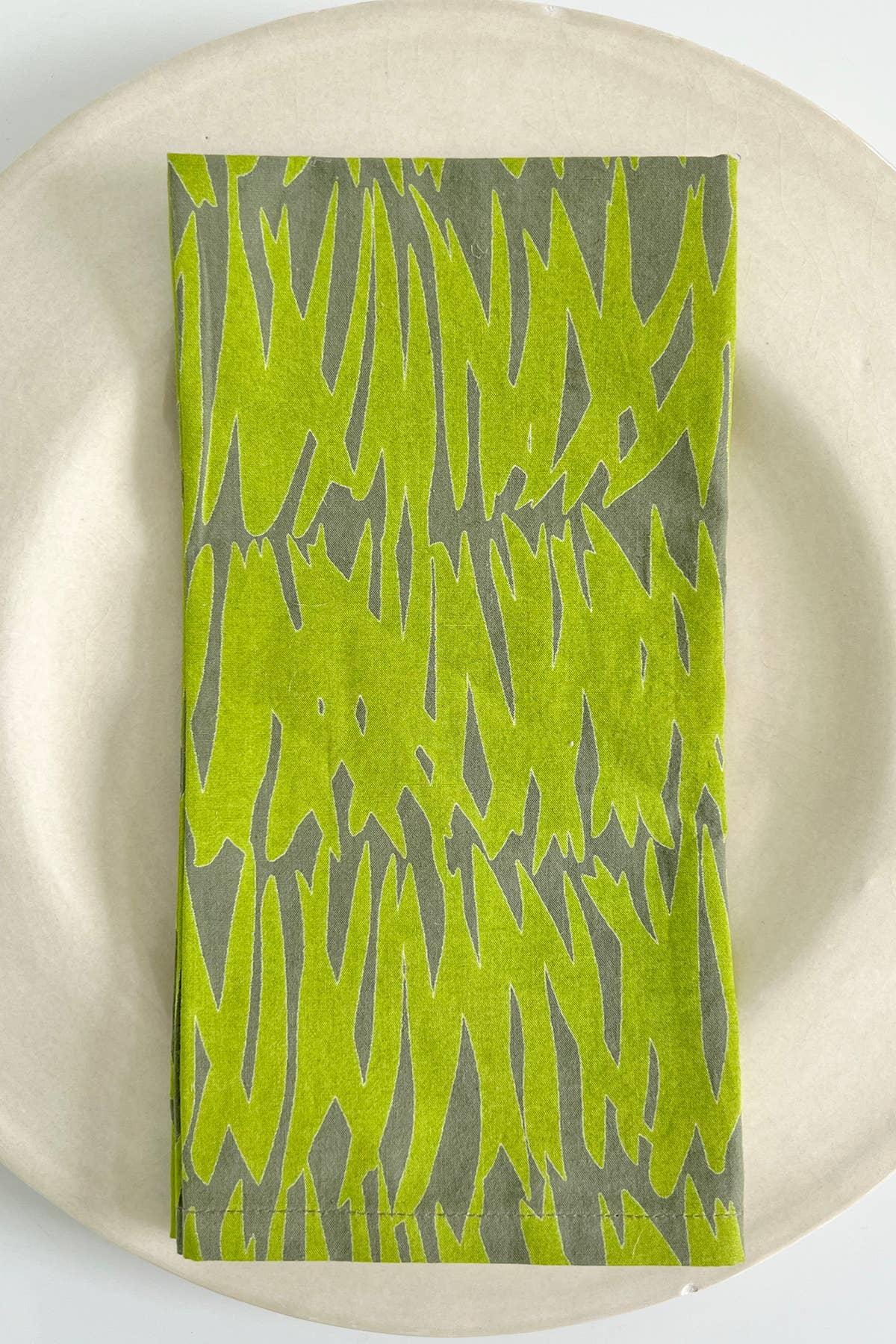 Napkins (Set of 4): Grasses Moss/Hunter - PMA Store at the Portland Museum of Art, Maine