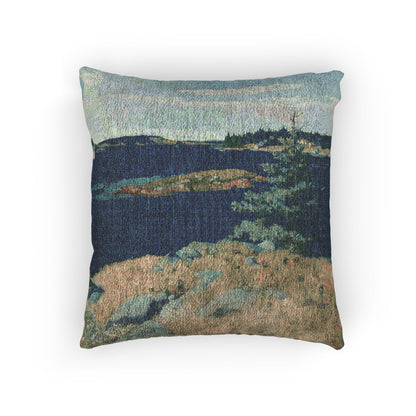 Georges Islands, Penobscot Bay, Maine by NC Wyeth Artistic Woven Pillow - PMA Store at the Portland Museum of Art, Maine