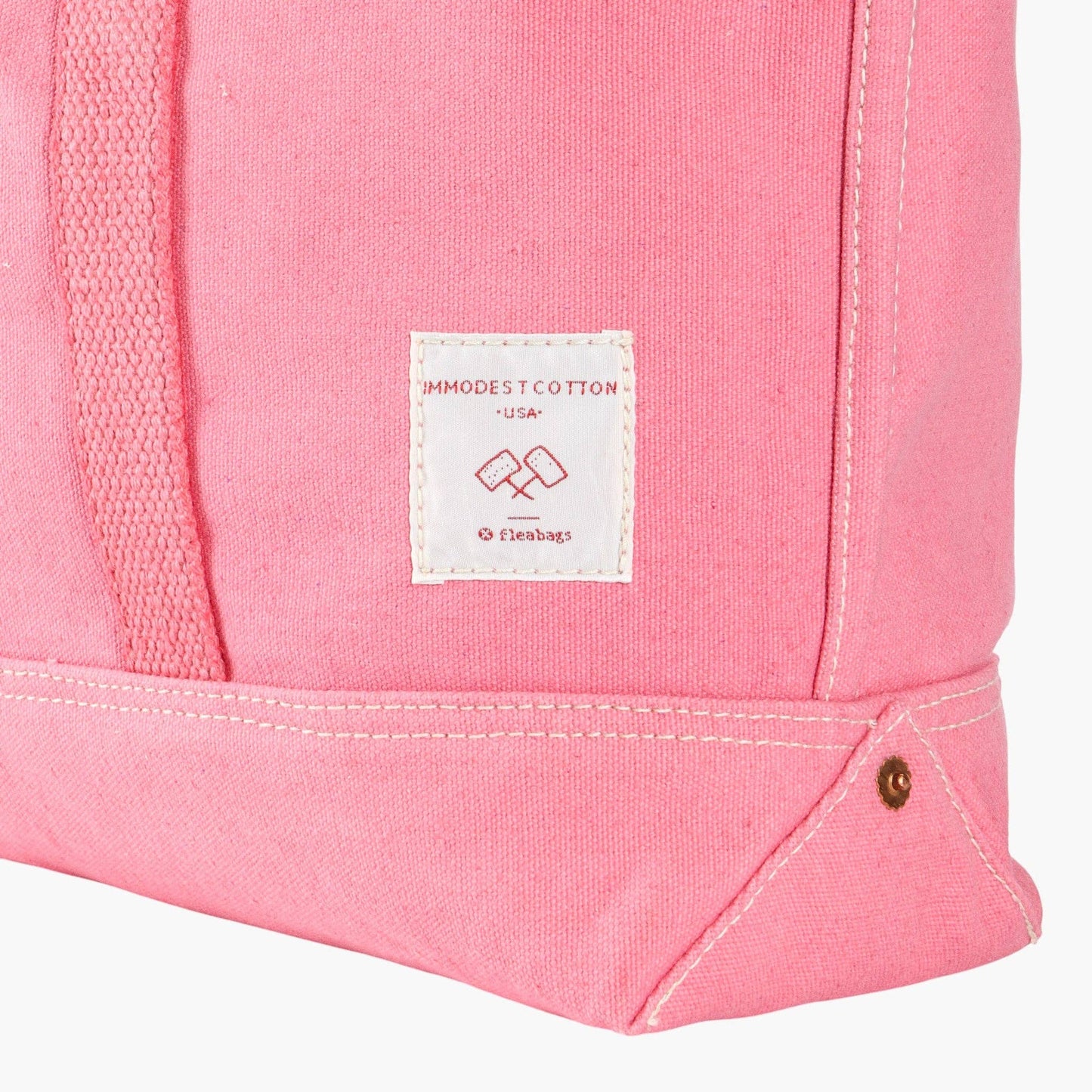 IMMODEST COTTON - Small East West Tote | Flamingo - PMA Store at the Portland Museum of Art, Maine