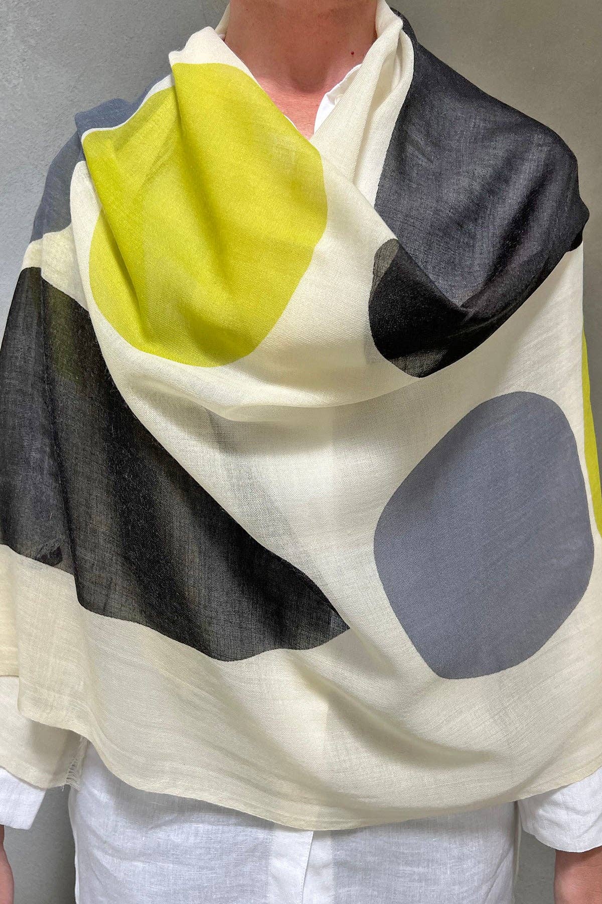 Wool Scarf: Blocks Orange - PMA Store at the Portland Museum of Art, Maine