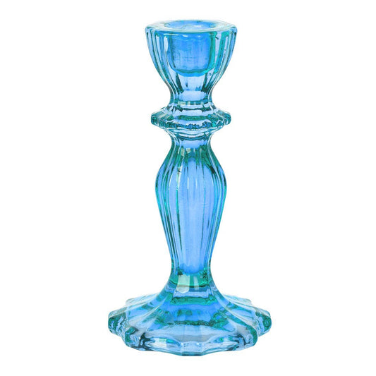 Talking Tables USA - Home, Birthday, Games & Seasonal Decor - Blue Glass Candle Holder | 4th of July Gifts |