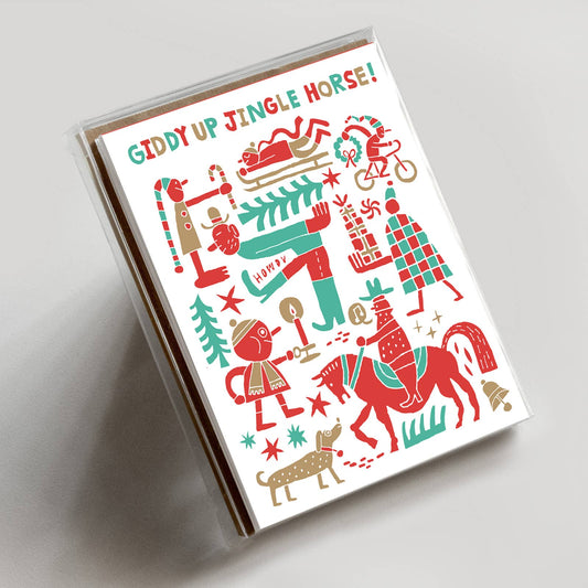 Giddy Up Jingle Horse! *FOIL* Boxed Set - PMA Store at the Portland Museum of Art, Maine