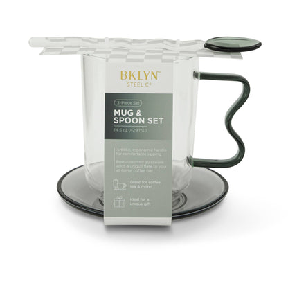 14.5oz Squiggle Mug Set - Clear - PMA Store at the Portland Museum of Art, Maine