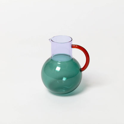 Block Design US - Pablo Glass Jug - Small: Pink Yellow Green