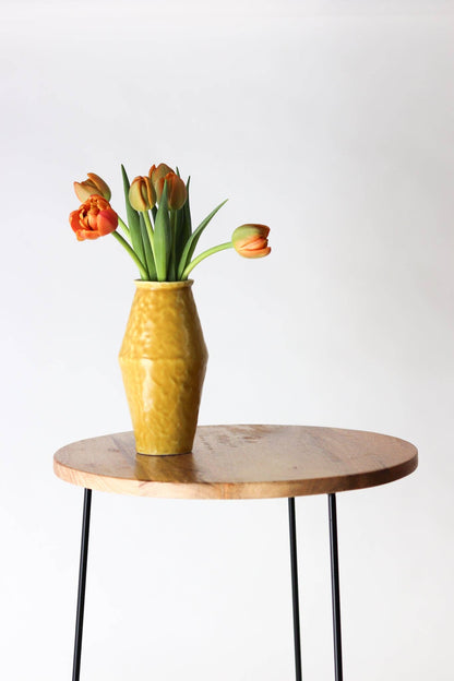 Elizabeth Benotti Ceramics - Everyday Pinched Vase: Striped - PMA Store at the Portland Museum of Art, Maine