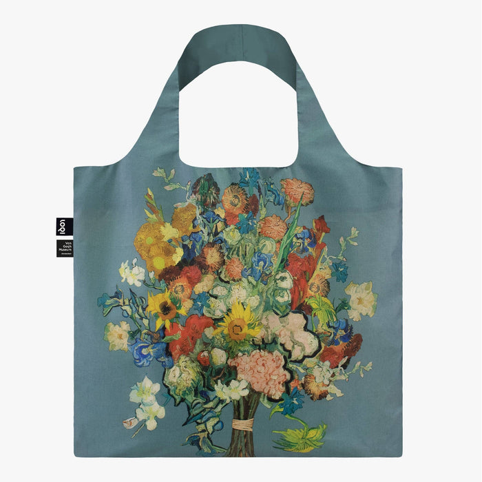 LOQI LLC - VAN GOGH MUSEUM Blue Flower Pattern Recycled Bag