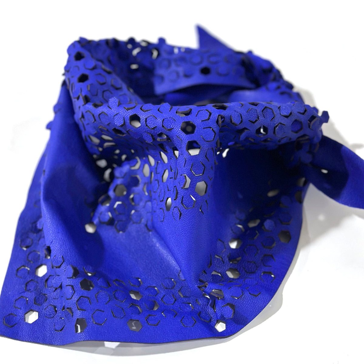 Oropopo - Hexa Bandana in Cobalt - PMA Store at the Portland Museum of Art, Maine