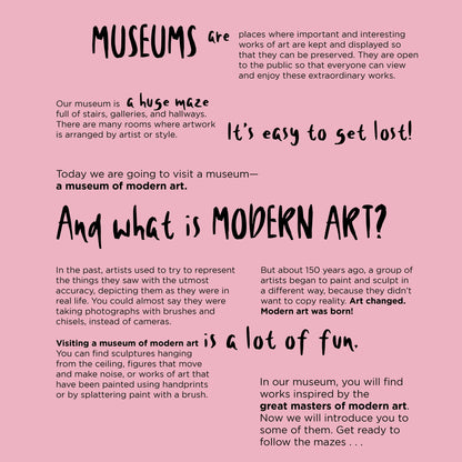 Schiffer Kids - Let's Go to the Museum: A Modern Art Adventure Maze - PMA Store at the Portland Museum of Art, Maine