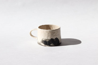 Elizabeth Benotti Ceramics - Pinched Splatter Mug: Deep ocean - PMA Store at the Portland Museum of Art, Maine