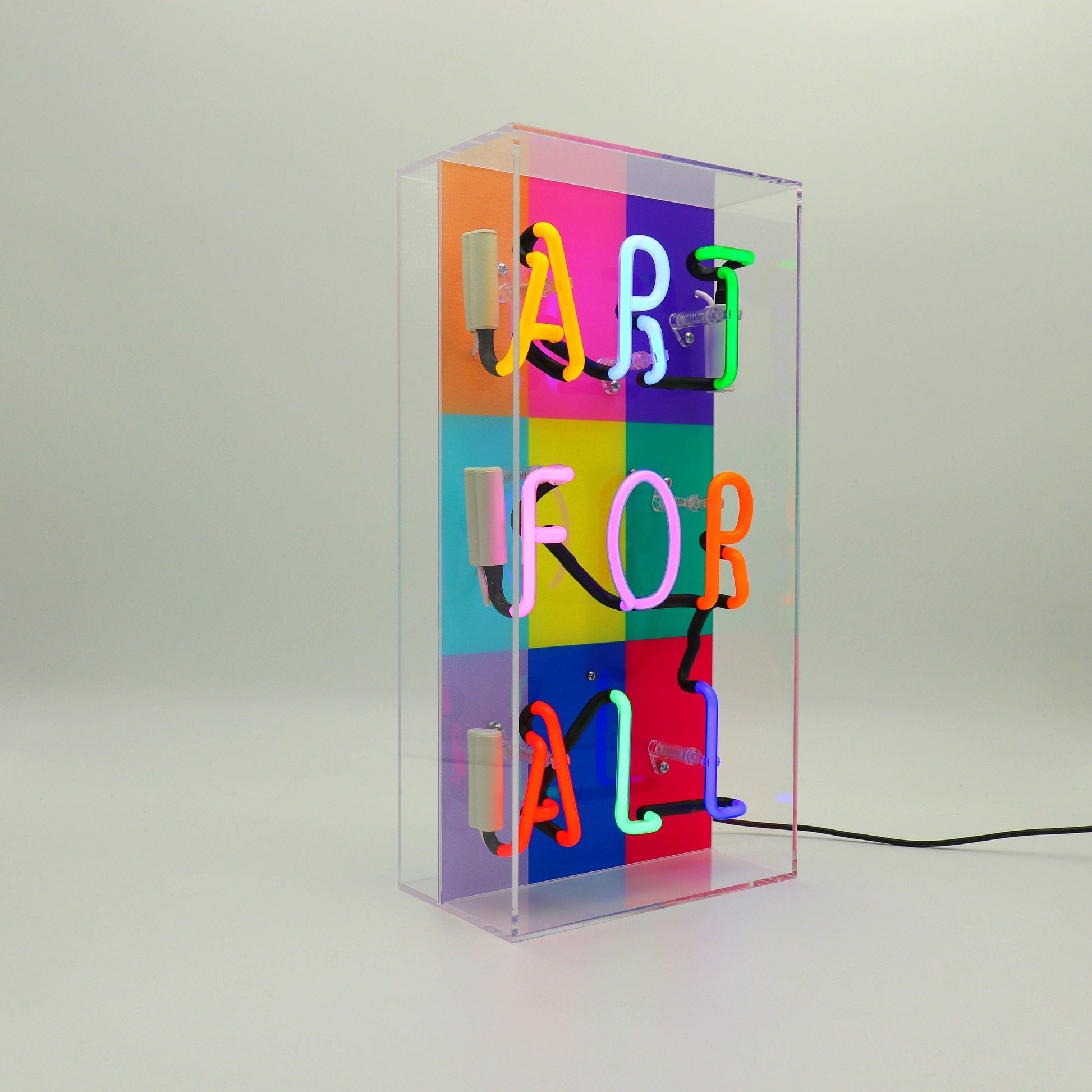 Locomocean - 'Art For All' Glass Neon Sign - PMA Store at the Portland Museum of Art, Maine