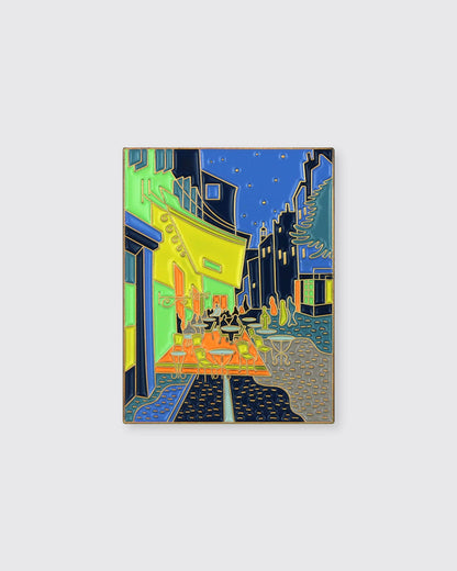 Pin Museum - Café Terrace at Night • Enamel Pin