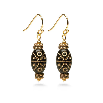 Klimt Inspired Gold Flecked Earrings - PMA Store at the Portland Museum of Art, Maine